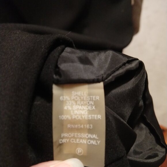 Calvin Klein Faux Pearl Trim Black Sheath Dress - Picture 7 of 10